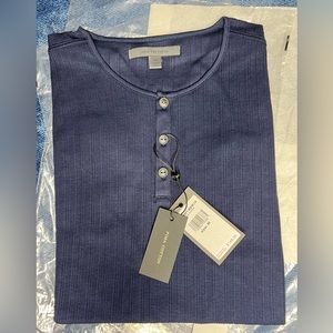 John Varvatos Collection Ribbon Henley Size M